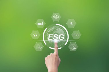 Çevre Sosyal ve Yönetim için ESG simgesi