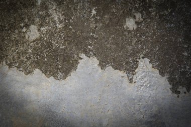 Beton duvar arkaplanı, siyah ve beyaz bulanık dokusu