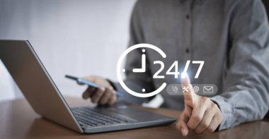 Aralıksız hizmet ya da müşteri teması kavramı, her gün, her gün 24 saat çalışmaktır. Tatil olmadan sürekli hizmet sunmaktır..