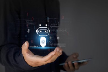 Al Concept Man 'in Holografik Chatbot Tutan Asistanı