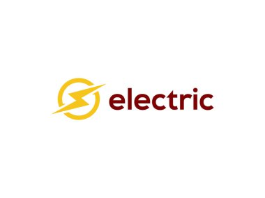 Flash Thunderbolt Enerji Logosu tasarım vektör şablonu. Hızlı elektrik bataryası Logotype konsept simgesi