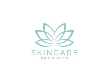 Soyut zarif yapraklı çiçek logosu vektör tasarımı. Evrensel yaratıcı prim sembolü. Zarif mücevher butik vektör işareti