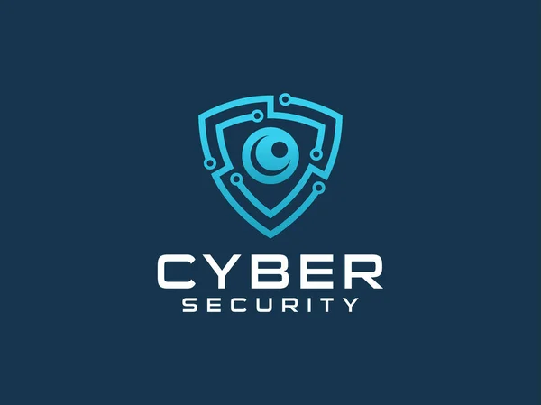 Tecnologia Logotipo Segurança Para Sua Empresa Logotipo Escudo Para Dados — Vetor de Stock