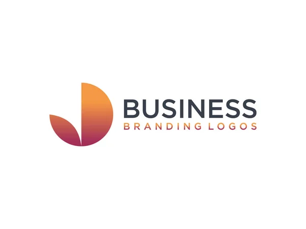Letra Inicial Abstrato Logo Forma Geométrica Utilizável Para Negócios Branding — Vetor de Stock