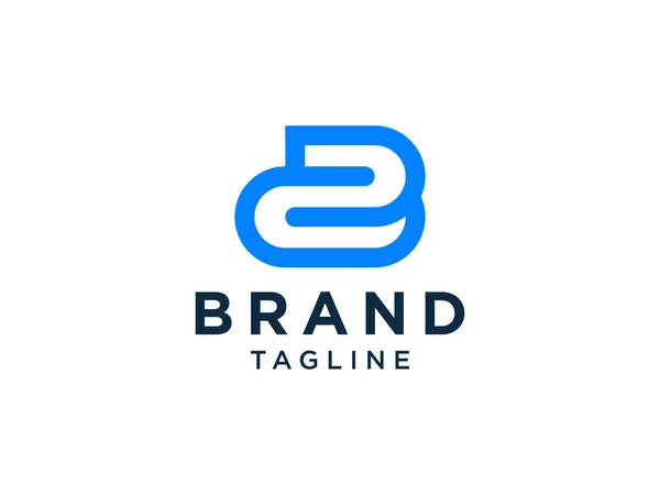 Lettre Logo Initial Alphabet Origami Style Isolé Sur Fond Blanc — Image vectorielle