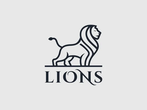 Логотип Льва Подходящий Многих Бизнес Ориентировок Стоковый вектор