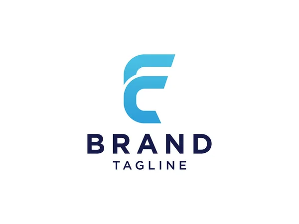 Τετράγωνο Γράμμα Logo Επίπεδο Στοιχείο Προτύπου Σχεδίασης Λογότυπου Διανύσματος — Διανυσματικό Αρχείο