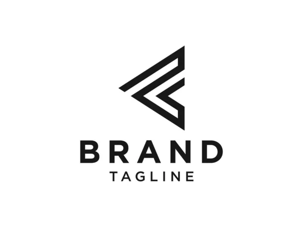 로고의 오리가 스타일은 화이트 그라운드에서 분리되었다 비즈니스앤 로고용으로 가능하다 템플릿 — 스톡 벡터