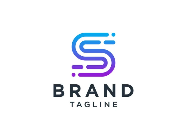 노골적 최초의 Logo 셰이프 인피니티 스타일은 화이트 그라운드에서 분리되었다 비즈니스 — 스톡 벡터
