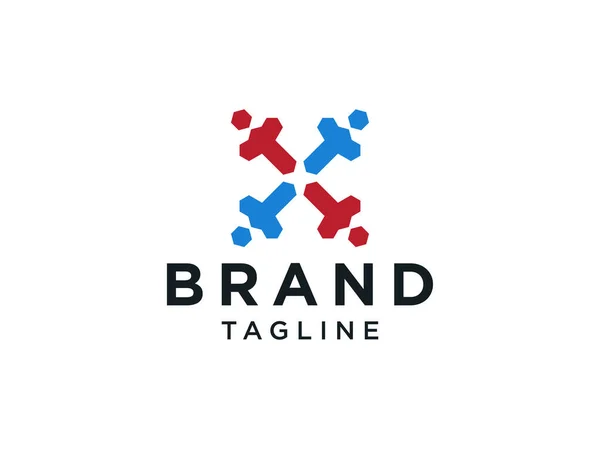 Abstrait People Logo Symbole Famille Icône Humaine Colorée Isolé Sur — Image vectorielle