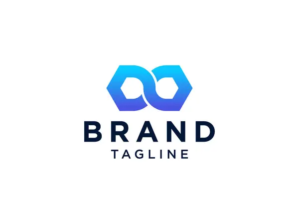 Logo Blue Motion Infinity Isolé Sur Fond Blanc Utilisable Pour — Image vectorielle