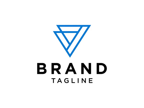 추상적 Logo 기하학적으로 삼각형입니다 비즈니스 의료용 로고를 수있다 템플릿 — 스톡 벡터