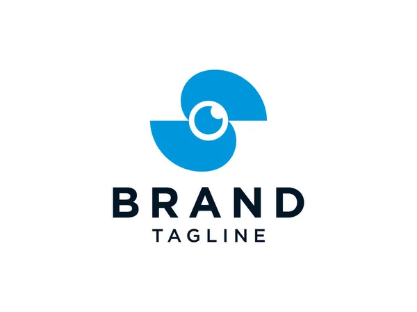Ikon Kamera Logo Mata Abstrak Digunakan Untuk Bisnis Dan Teknologi - Stok Vektor