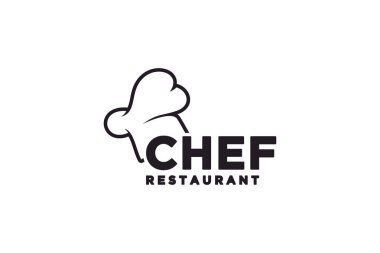 Lezzetli Lokanta Lokantası Logosu Tasarımı İçin Kalp Sevgisi Olan Mutfak Şefi Şapkası