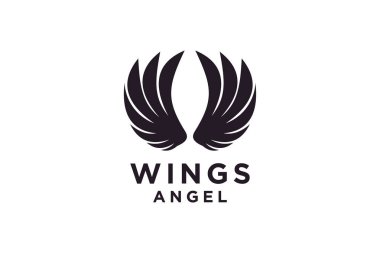 Wings Spade negatif uzay logosu tasarımı