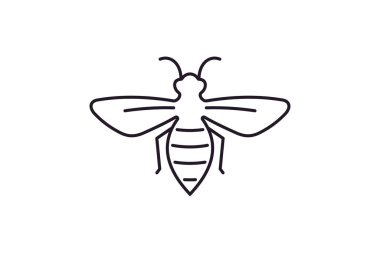 Çizgi film Sanat Sanatı Bal Arısı logo klip sanat tasarımı