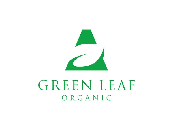 Leaf Initial Letter Logo Design Inspiration Usable Business Branding Logos — Stock Vector