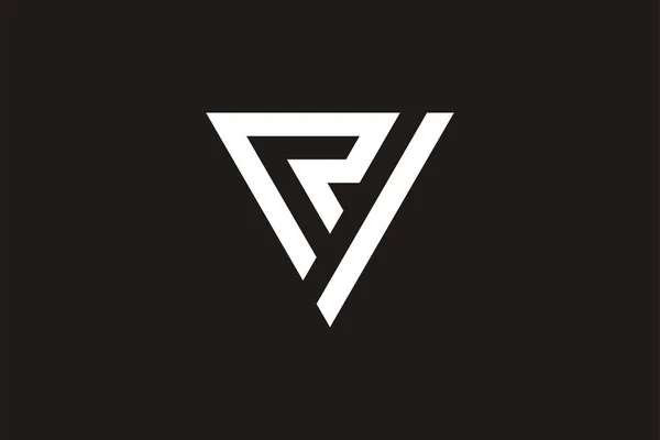 Streszczenie Wstępnego Listu Logo Nadaje Się Logo Biznesu Technologii Element — Wektor stockowy