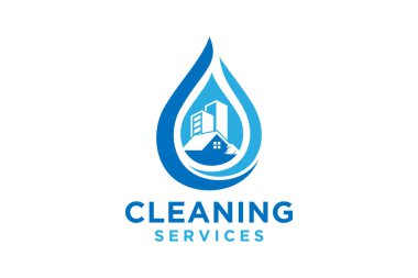 Yaratıcı Temizlik Kavramı Logo Tasarım Şablonu