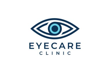 Creative Care Eye Concept Logo Design Şablon, Eye Care logo tasarım Vektörü, Simge Simgesi