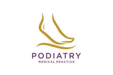 Foot Care logosu konsept vektörü dizayn eder, Iconic Foot Logo şablonu dizayn eder