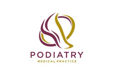 Foot Care logosu konsept vektörü dizayn eder, Iconic Foot Logo şablonu dizayn eder