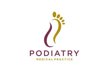 Foot Care logosu konsept vektörü dizayn eder, Iconic Foot Logo şablonu dizayn eder