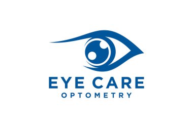 Creative Care Eye Concept Logo Design Şablon, Eye Care logo tasarım Vektörü, Simge Simgesi