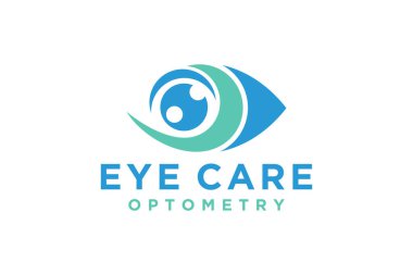 Creative Care Eye Concept Logo Design Şablon, Eye Care logo tasarım Vektörü, Simge Simgesi