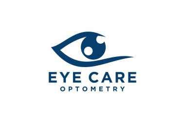 Creative Care Eye Concept Logo Design Şablon, Eye Care logo tasarım Vektörü, Simge Simgesi