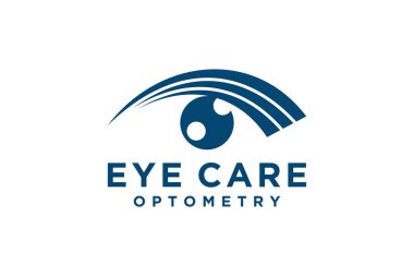 Creative Care Eye Concept Logo Design Şablon, Eye Care logo tasarım Vektörü, Simge Simgesi