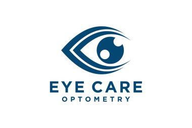 Creative Care Eye Concept Logo Design Şablon, Eye Care logo tasarım Vektörü, Simge Simgesi