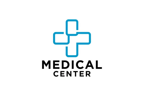 健康医療用クロスロゴとシンボルテンプレートベクトルイラストデザイン — ストックベクタ