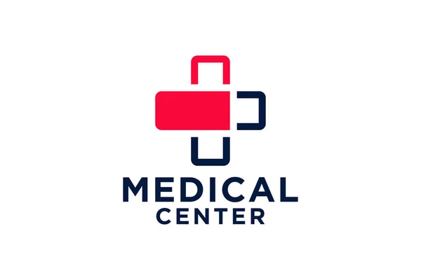 Salud Médica Cruz Logotipo Símbolo Plantilla Vector Ilustración Diseño — Archivo Imágenes Vectoriales