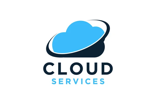 Cloud Logo Diseño Vectores Plantilla Símbolo Nube Para Diseño Sitio — Vector de stock