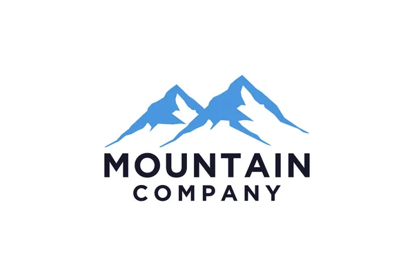 Logotipo Montanha Imagens Logotipo Montanha Logotipo Vetorial Simples Estilo Moderno — Vetor de Stock