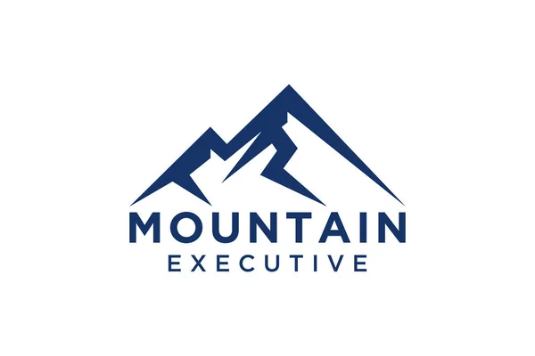 Logotipo Montanha Logotipo Vetor Simples Estilo Moderno —  Vetores de Stock