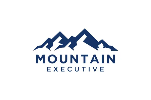 Mountain Logo Einfaches Vektor Logo Modernem Stil — Stockvektor