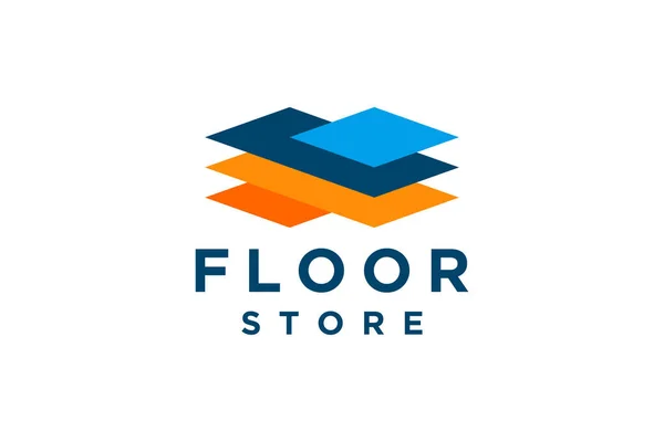 Flooring Logo Parquet Vector Illustration Design — Stock Vector