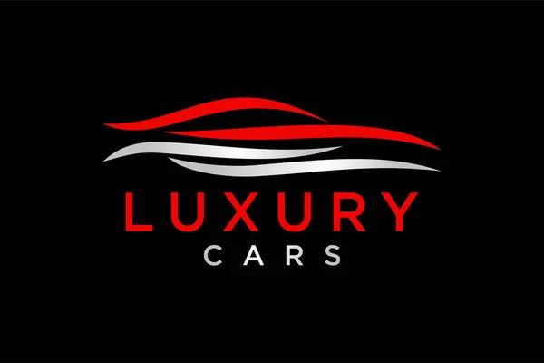 Garagem Carro Premium Concept Logo Design — Vetor de Stock