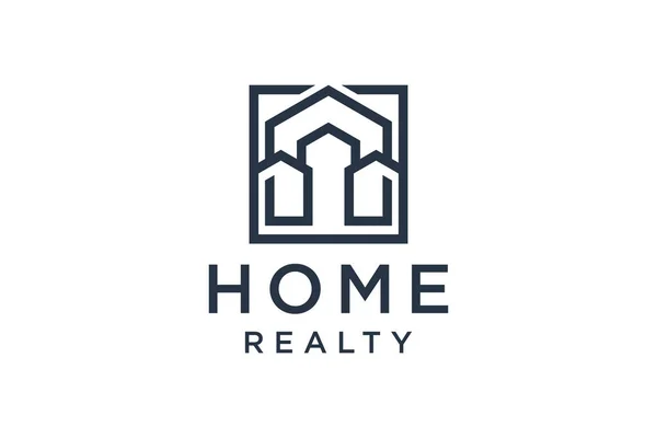 Kreative Home Smart Logo Details Mit Sauberem Hintergrund — Stockvektor
