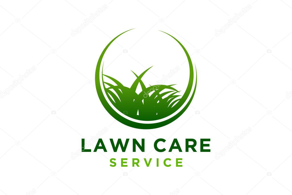 Lawn Care Logo. Lawn Services Logo Vector