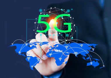 5G Teknoloji Ağı İnternet 'i dünya çapında kablosuz cihazlara bağlıyor. 5G teknolojisi dijital dünyadaki şirketler için ellerindeki akıllı telefonlar ve ikonlar için çok önemli.