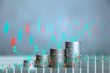 İş başarısı konsepti. konsept zenginlik hisse yatırımı