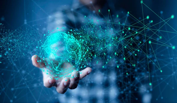 Metaverse evren yenilikçi teknolojisi, dijital dönüşüm konsepti el değme çizgisi ikonu İnovasyon ilham verici fikirler Başarı yeni fikirlerle başlar. Internet 'ten gelen verilere göre Büyük Veriler