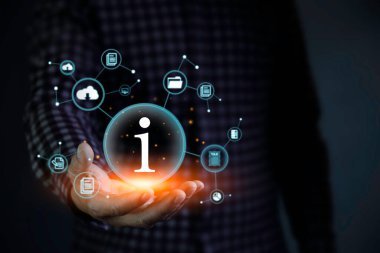 Information Technology Networks Internet Connecting Wireless Devices around the world. Information Technology is Essential to Businesses in the Digital world with  and Icons Connected to each other.