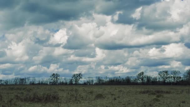 Lapso Tiempo Del Paisaje Escénico Dramático Con Hermosas Nubes Cúmulos Video de stock