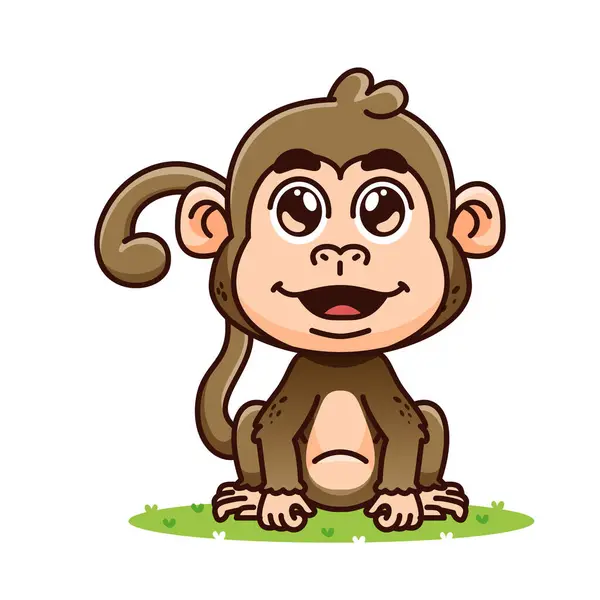 Desenho de macaco fofo