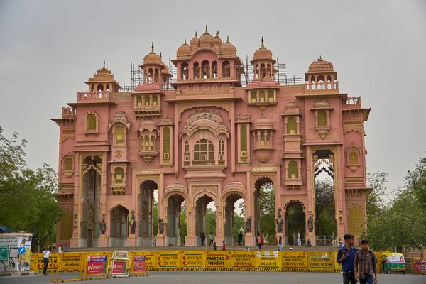 Jaipur Indie 2023 Krásný Výhled Patrikovu Bránu Selektivní Zaměření Památku — Stock fotografie