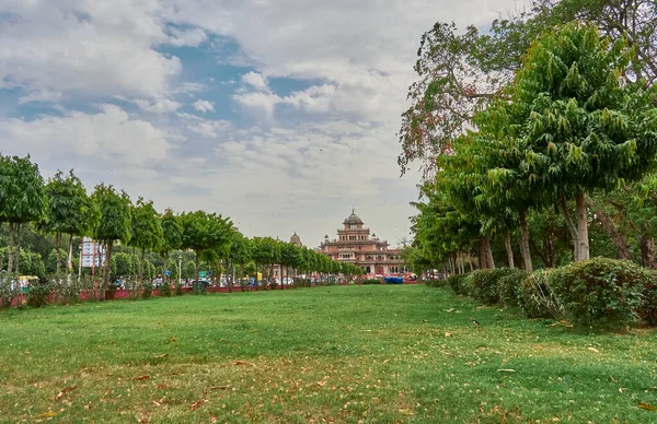 Jaipur Indie 2023 Krásný Výhled Muzeum Albert Hall Zelení — Stock fotografie